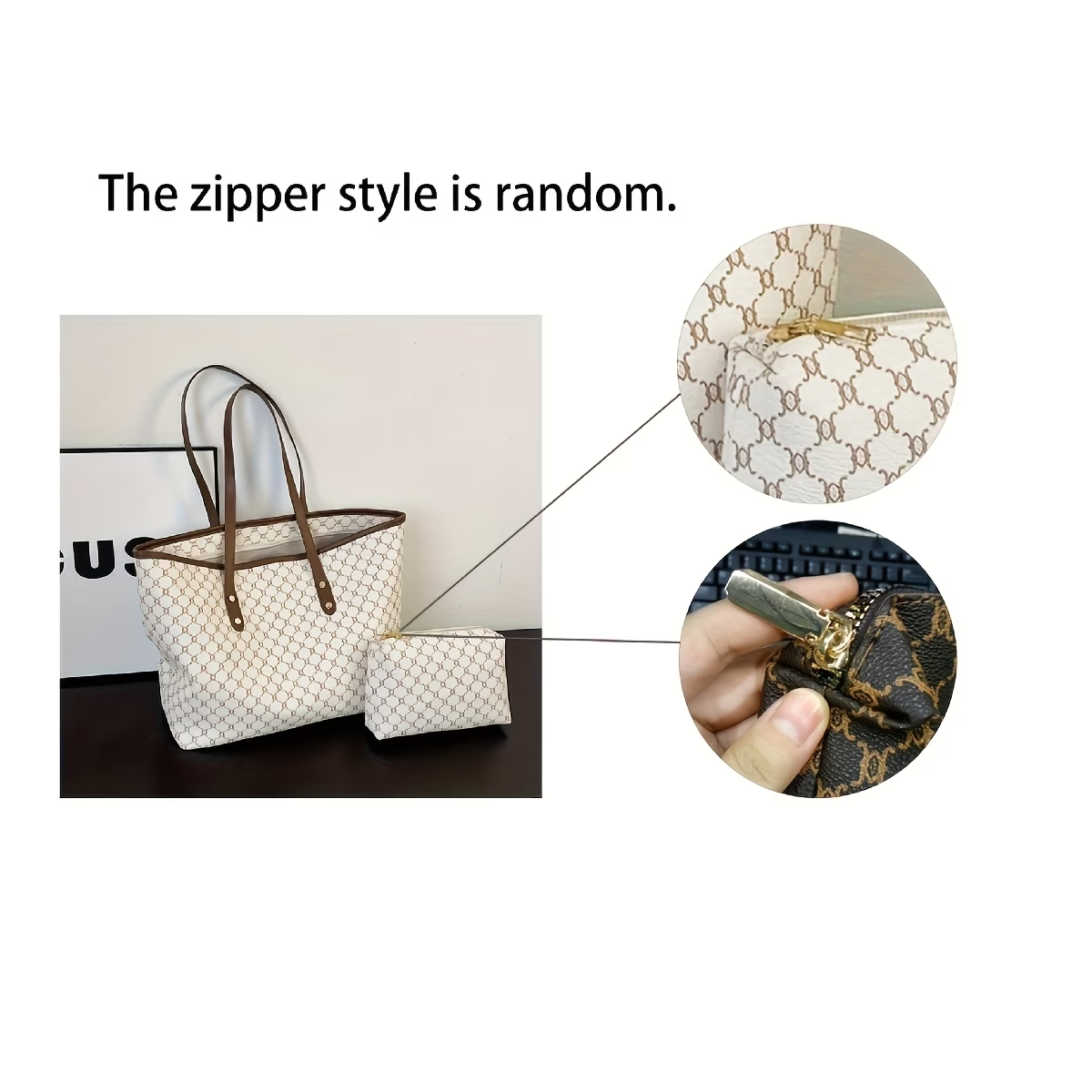 Women'S Vintage Pattern Tote Bag, Large Capacity, Stylish Bag for Work