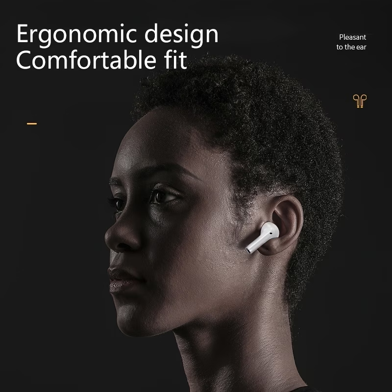 WoSD 2025 New TWS Wireless Headset Earbuds - Unrivalled True Wireless Freedom Ergonomics for Ultimate Comfort and HIFI Sound with Bass, ACC Stereo HD Calling and - Ideal for Android for iPhone, Ideal for Sports and Music Lovers