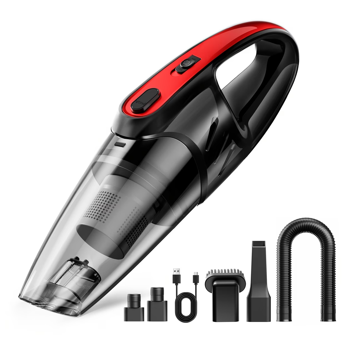 Vacuum Cleaner, Strong Suction, Handheld Vacuum, 2000Mah Large Capacity, Low Noise, Comes with 5 Accessories, Household Vacuum, Mini Vacuum for Car Interior Cleaning, Pet Hair, Kitchen, Home Cleaning Supplies, Car Accessories, Car Supplies Gift