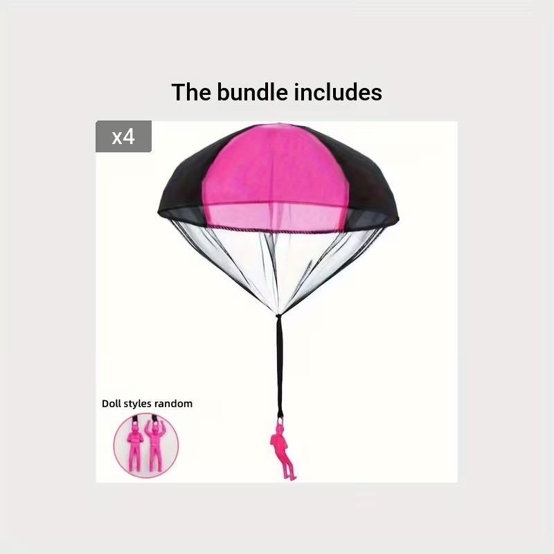 Tangle Parachute Figures Hand Throw Soliders Square Outdoor Youngsters's Flying Toys