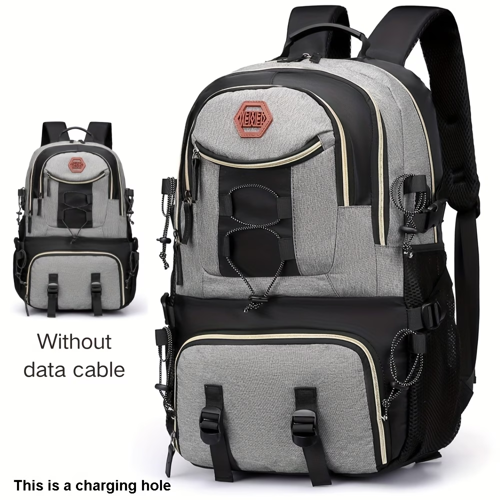 New Multifunctional Men's Fashion Backpack for Short Trips, Business Travel Bag with Multiple Pockets and Large Capacity, Laptop-Friendly, Stylish Casual Shoulder Bag, Commuter Bag, Overnight Stay Bag, Perfect for Students, Work, School