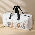 Chic Cartoon Animal Print Travel Duffle Bag - Spacious & Lightweight with Shoe Compartment, Perfect for Overnight Trips, Yoga & Fitness