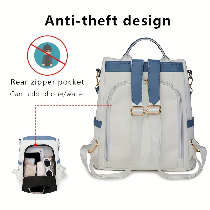 Anti-theft Lightweight and Stylish Women's Backpack, Large-capacity Korean-style Versatile Shoulder Bag for Travel and Outings