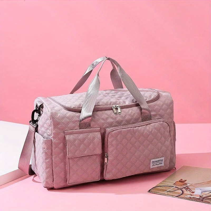 This Is a Spacious And Luxurious Luggage Bag Designed for Outdoor Use, Featuring Multifunctional Shoulder And Crossbody Options, Dry And Wet Separation Pockets, And Double-Sided Compartments, Making It Ideal for Travel And Fitness Activities