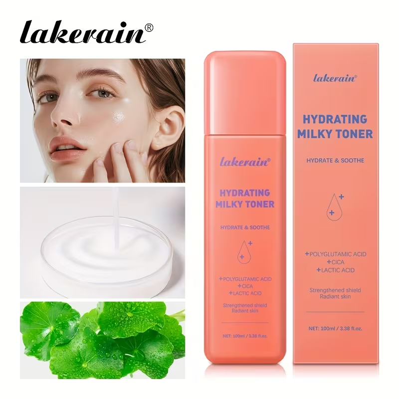 Lakerain Moisturizing Cream Toner, a Base Before Toner Makeup, with a Milky White Texture, Moisturizing And Nourishing Ingredients, Refreshing And Non-Greasy