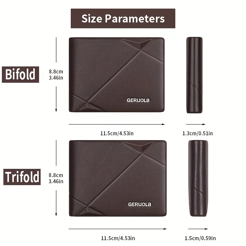Men's Genuine Leather Short Wallet with Large Capacity Card Slots, Holiday Gift Top Layer Cowhide RFID Blocking Credit Card Holder Portable Cash Business Office Commute Anniversary Birthday Valentine's Day Gift Leather Wallet Father's Day Present