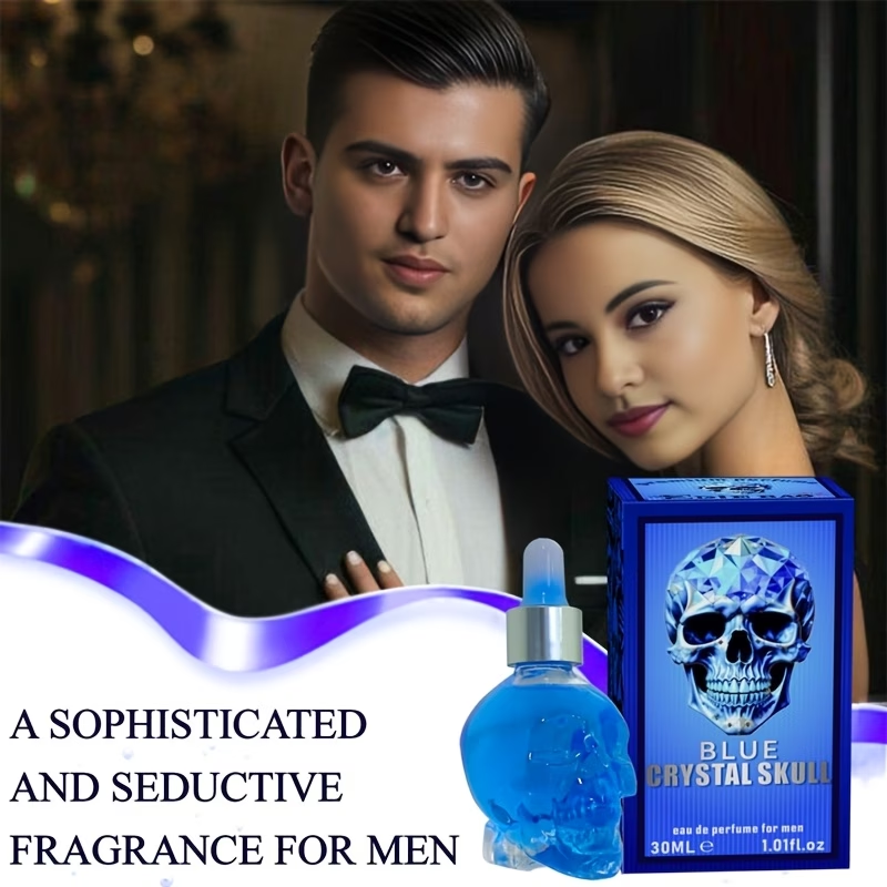 EIDE BAO Men's Skull Crystal - Long-Lasting Scent, Crystal Skull Bottle, Elegant Gift for Men, for Parties, for Dates, for Formal Events, Date Night Fragrance, Party Fragrance, Highquality Fragrance, Woody Fragrance, Fragrance Enthusiasts