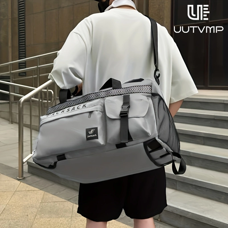 Travel bag featuring a minimalist, high-quality solid-color design and multiple compartments for organized, bulk-free storage.