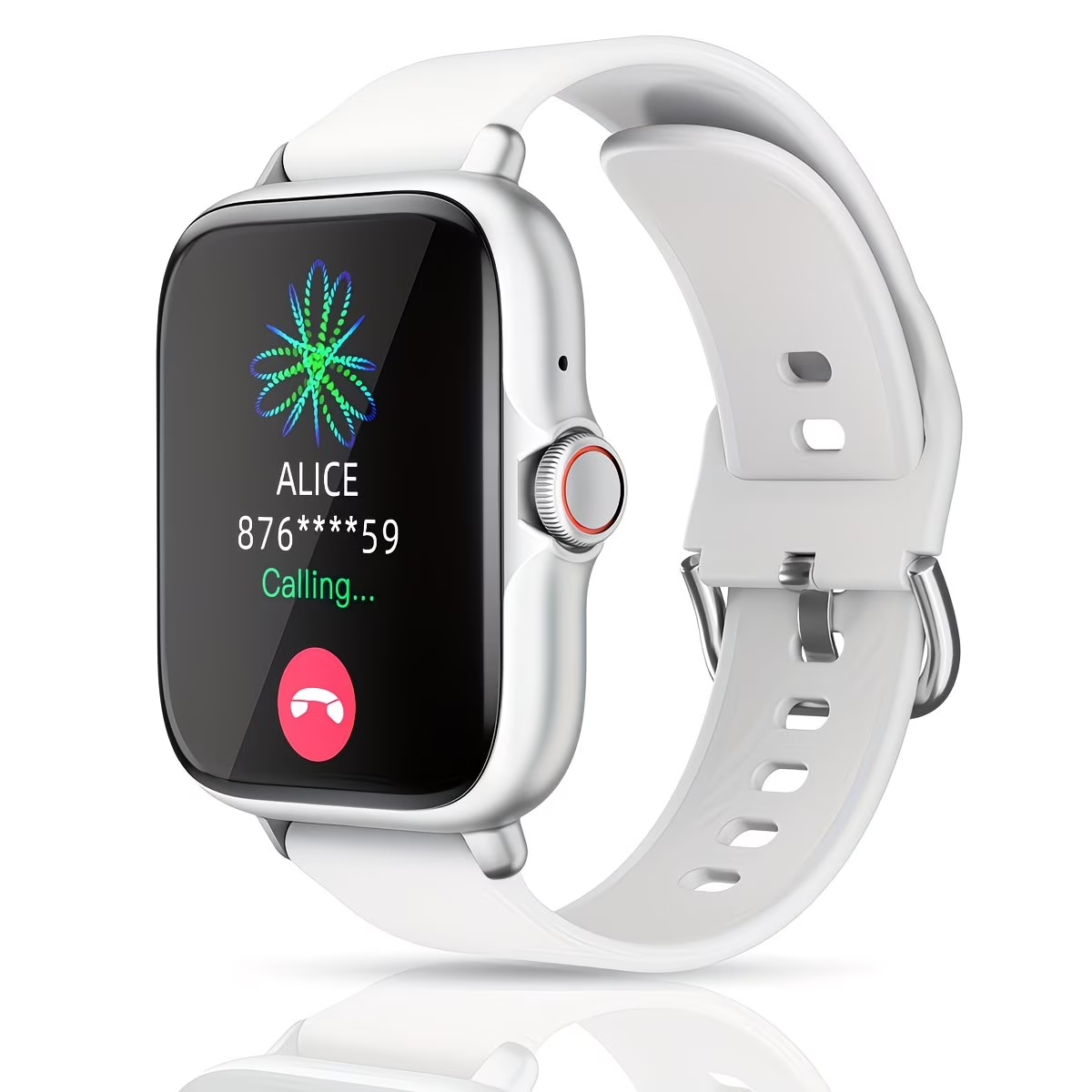 Smart Watch, 1.83'' Full Touch Screen Display with Message, Answer Make Call Smartwatch, Sports Pedometer, Information Alerts, for Iphone/Android Phones, Smartbands Fitness Watch for Women/Men Friend Gift, Birthday Gift