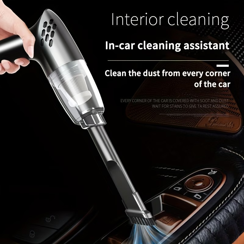 12V 5100PA Hand-held Car Vacuum Cleaner | Super Strong Suction, High-power, Portable, Mini, with Crevice and Accessory Kit,  Without Battery