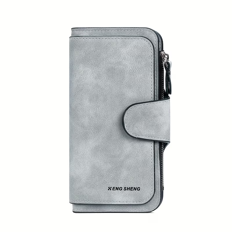 Retro Minimalist Short Walet, Solid Color Clutch Credit Card Case, Multi Card Slots Wallet