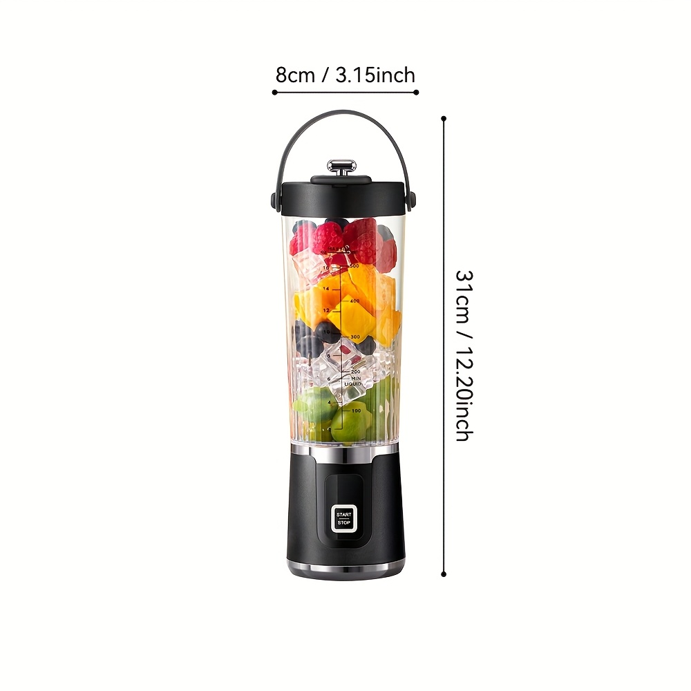 Multifunctional baby food processor, fruit and vegetable juicer, household ice crusher, USB rechargeable portable juicer