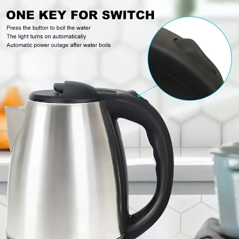 Halloween, Christmas Explosive Food Grade Electric Kettle Stainless Steel, Large Capacity Fast Kettle Automatic Power Off Household Hot Kettle