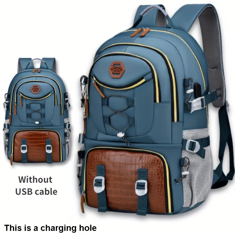 New Multifunctional Men's Fashion Backpack for Short Trips, Business Travel Bag with Multiple Pockets and Large Capacity, Laptop-Friendly, Stylish Casual Shoulder Bag, Commuter Bag, Overnight Stay Bag, Perfect for Students, Work, School
