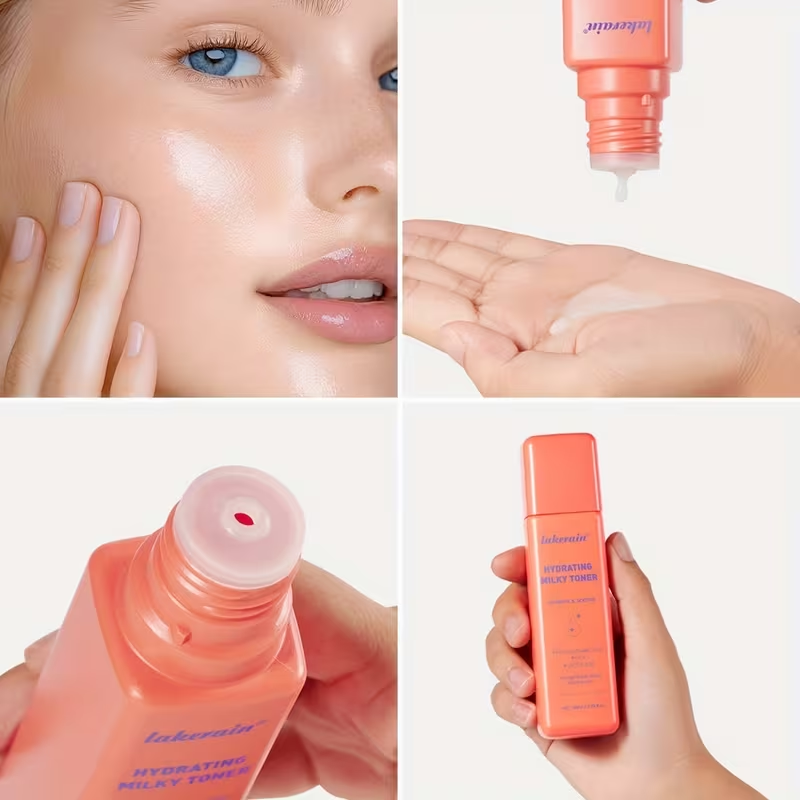 Lakerain Moisturizing Cream Toner, a Base Before Toner Makeup, with a Milky White Texture, Moisturizing And Nourishing Ingredients, Refreshing And Non-Greasy