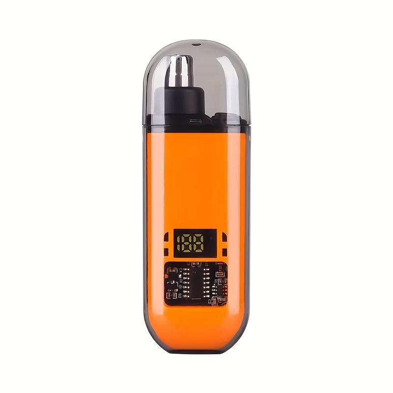 Portable mini electric nose hair trimmer-unisex, LED power display, USB rechargeable ear, nose and eyebrow trimmer, efficient blade, suitable for trimming facial eyebrows, nose and ear body hair, easy to carry and use outside, gift for men