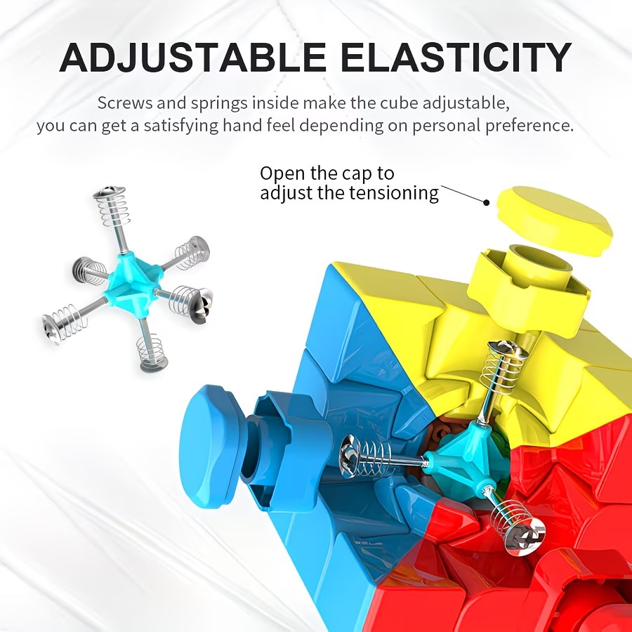 Smooth Speeding Third-Order Building Block Beginner 2X2X2 3X3X3 4X4X4 5X5X5 Solid Color Educational Toy Third-Order Second-Order Christmas Thanksgiving Gift