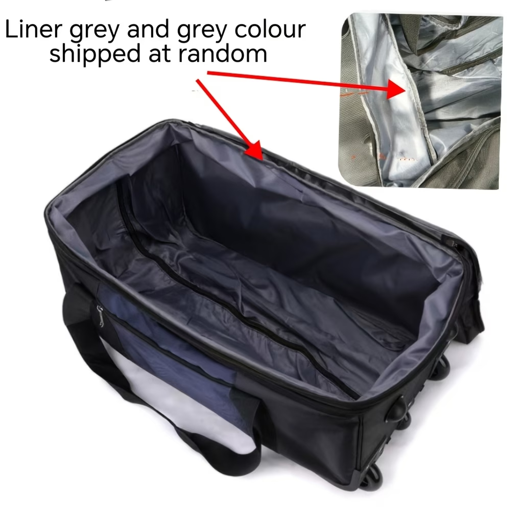 Large Capacity Expandable Travel Bag, Can Be Carried as a Backpack, Pulled on Wheels, or Handheld, Dual-Use as a Shoulder Bag or Backpack