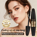 4D Waterproof Mascara for Volume, Provides Long-Lasting Curl And Length to Lashes, Deep Black Color, No Clumps for Striking Eyes