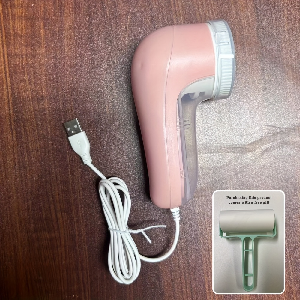 Electric portable lint remover, direct-insert lint remover, with manual lint roller brush