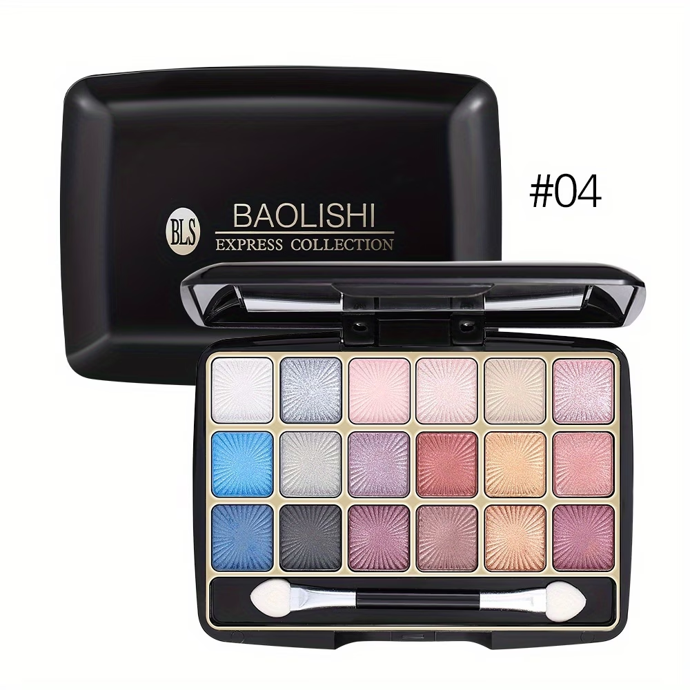 18 Shades Long Lasting Matte Eyeshadow Palette - Plant Squalane, Pearly Finish, Earth Tones, Natural Colors, Gift for Women