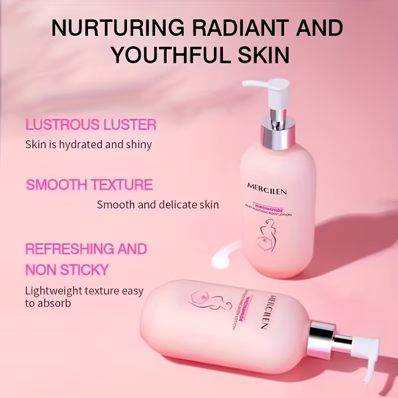 Niacinamide Body Lotion 250g, Containing Niacinamide, Hyaluronic Acid, Calendula, Can Moisturize Skin. The Ingredients Are Mild and Suitable for All Skin Types