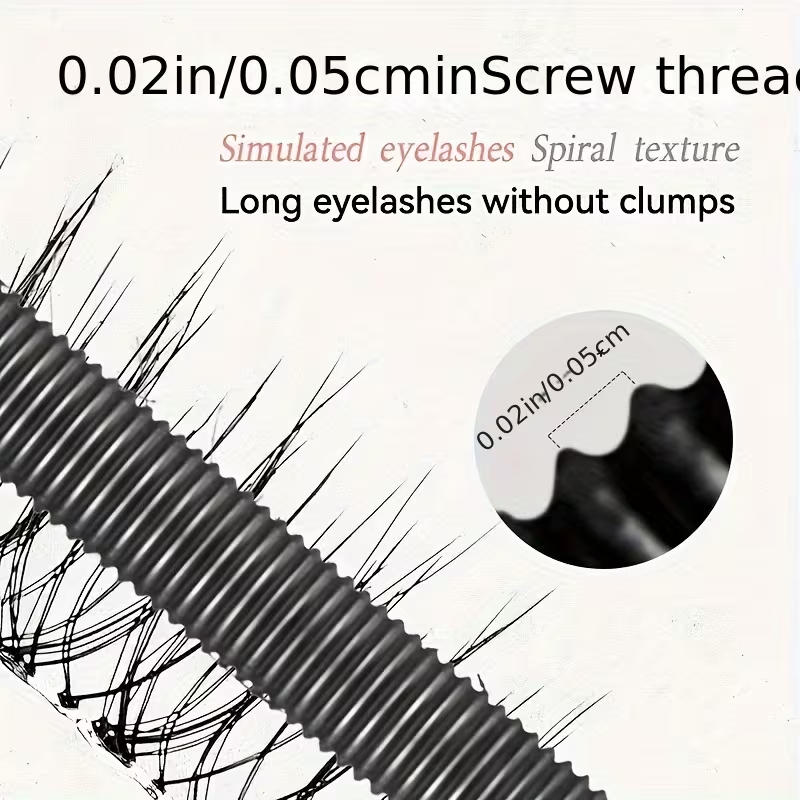 Waterproof A·M·G Mascara Volume and Length - Black Mascara That Cares for Every Lash, Making Them Defined, Long, Curled, Clump-free, Long-lasting, Waterproof, and Sweatproof. Easy to Apply, Suitable for Parties and Music Festivals. A Festive Makeup