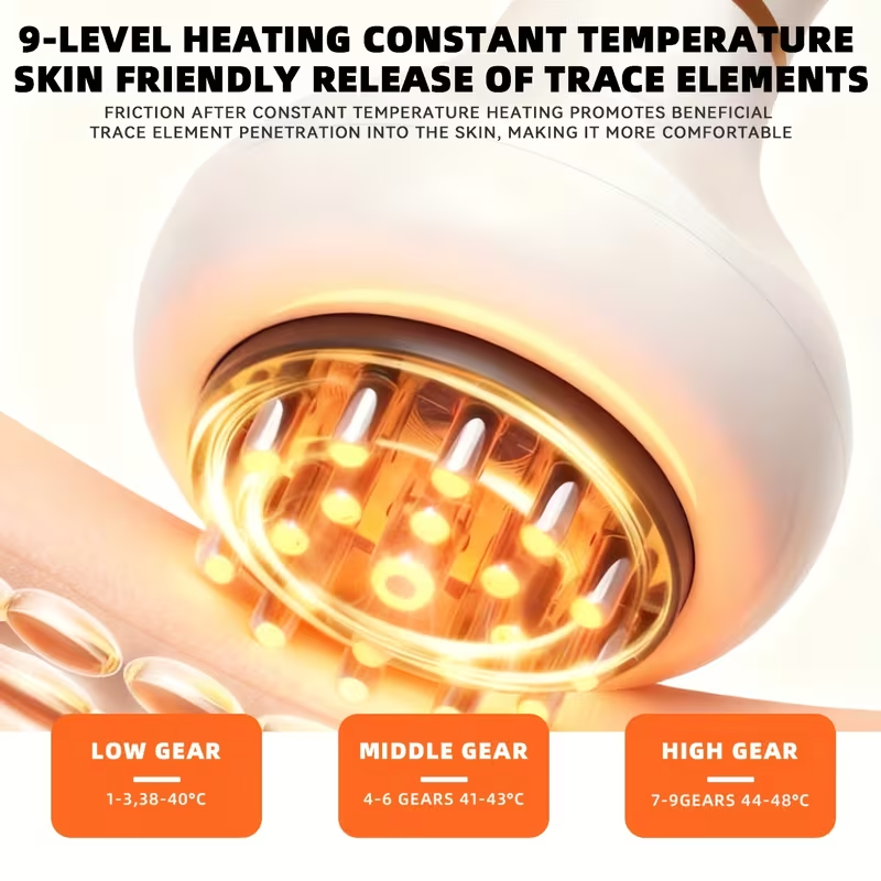 Cross-border Electric Meridian Brush Mini Portable Scraping Instrument Vibration Massager Household Whole Body Cupping Device