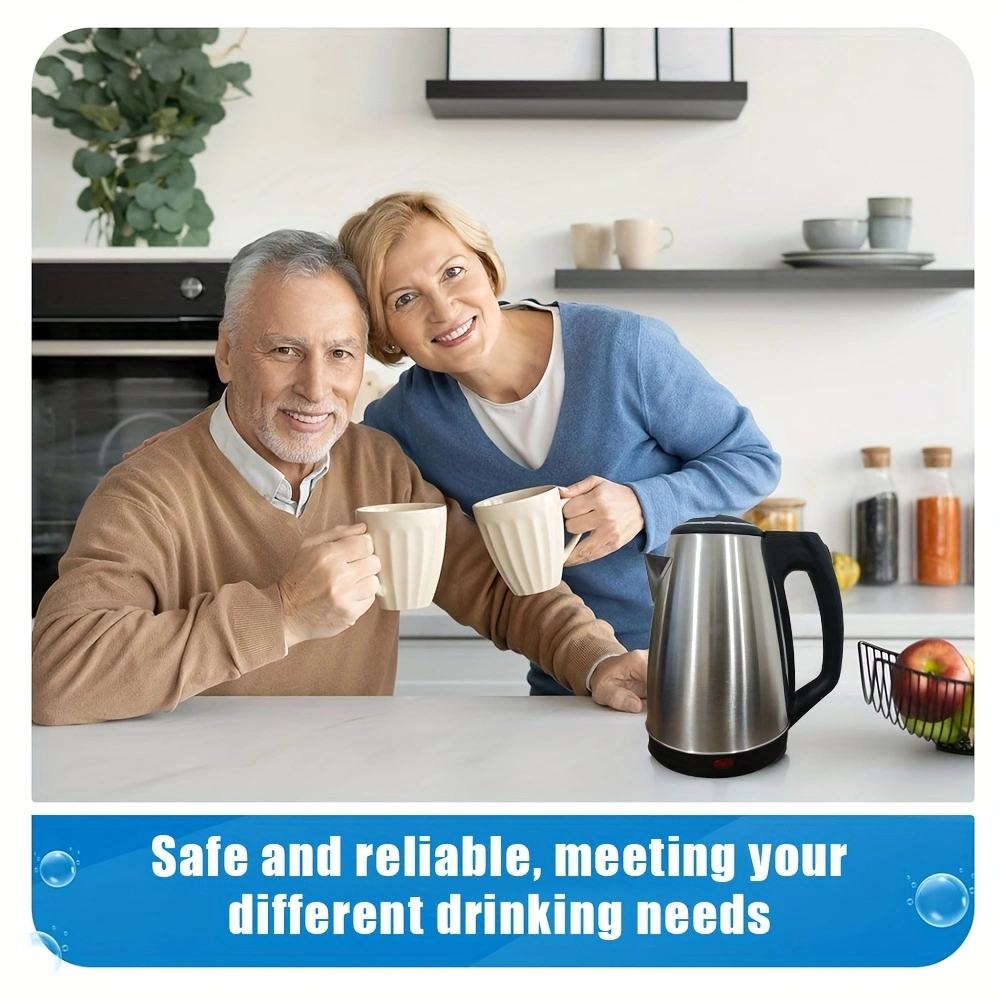 Stainless steel electric kettle, household kettle, automatic power-off electric kettle