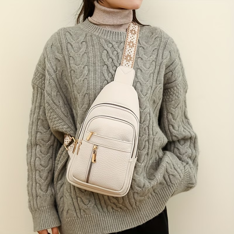 Women'S Vintage Versatile PU Crossbody Bag, Casual And Stylish with Multiple Pockets And Large Capacity Shoulder Bag