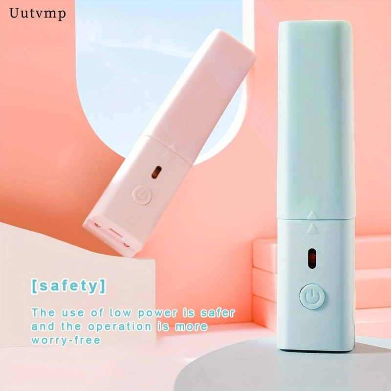 USB-powered mini hair straightener, 2-in-1 straightener and curling iron, portable fringe straightener for dorm rooms, small and exquisite.