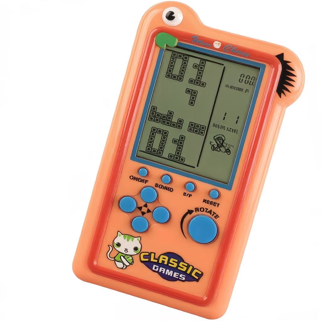 A Retro And Nostalgic Brick Game Console, Providing Players with Multiple Colors, Handheld Game Console, Suitable for Holiday Gifts (This Console Does Not Include Batteries)