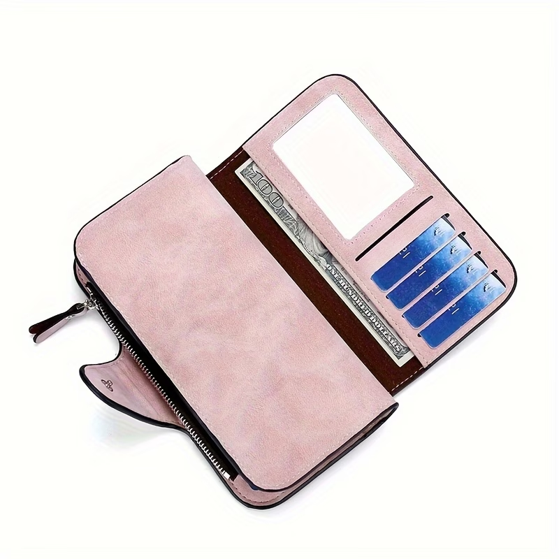 Retro Minimalist Short Walet, Solid Color Clutch Credit Card Case, Multi Card Slots Wallet