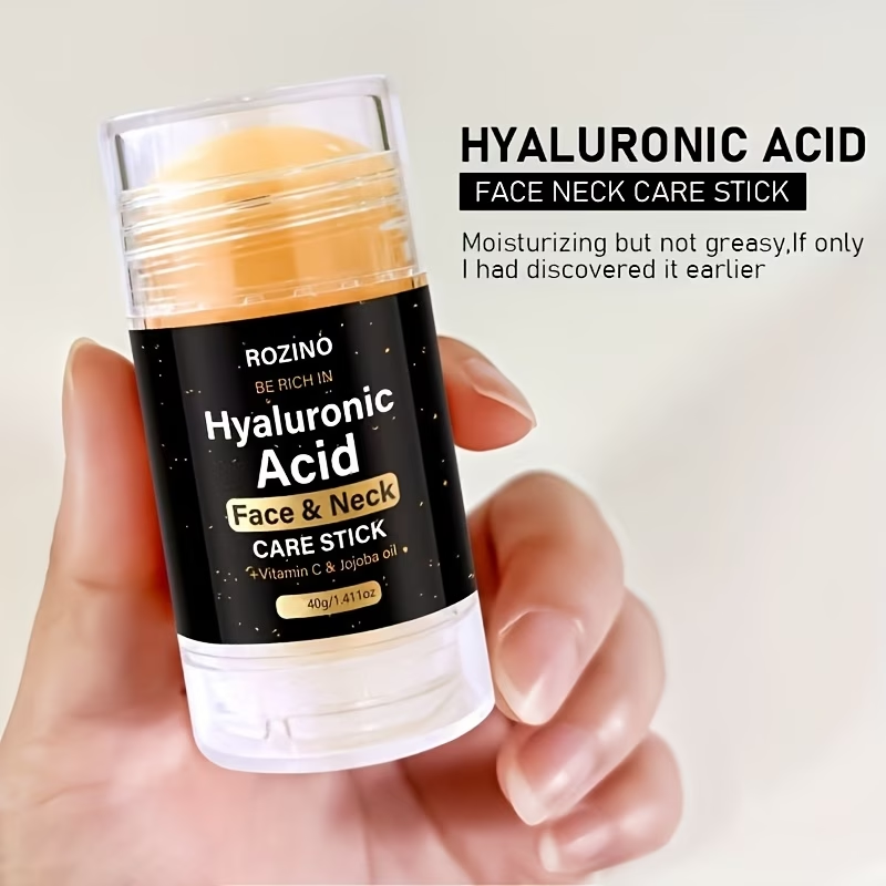 5s Moisturizing, 1.411oz Hyaluronic Acid Facial and Neck Care Stick, Deep Moisturizing, Brighten Skin, 0 Stickiness, Make the Skin Appear Lighter, Create a More Even-looking Light Beige, Convenient, Face, Neck, Hands, Feet, Summer, Men, Women, Gifts