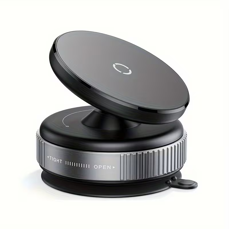 Adjustable Vacuum Magnetic Suction Cup Phone Holder, Suitable for Car/Gym/Mirror/Smooth Surfaces Hands-Free Stand, Compatible with All Smartphones