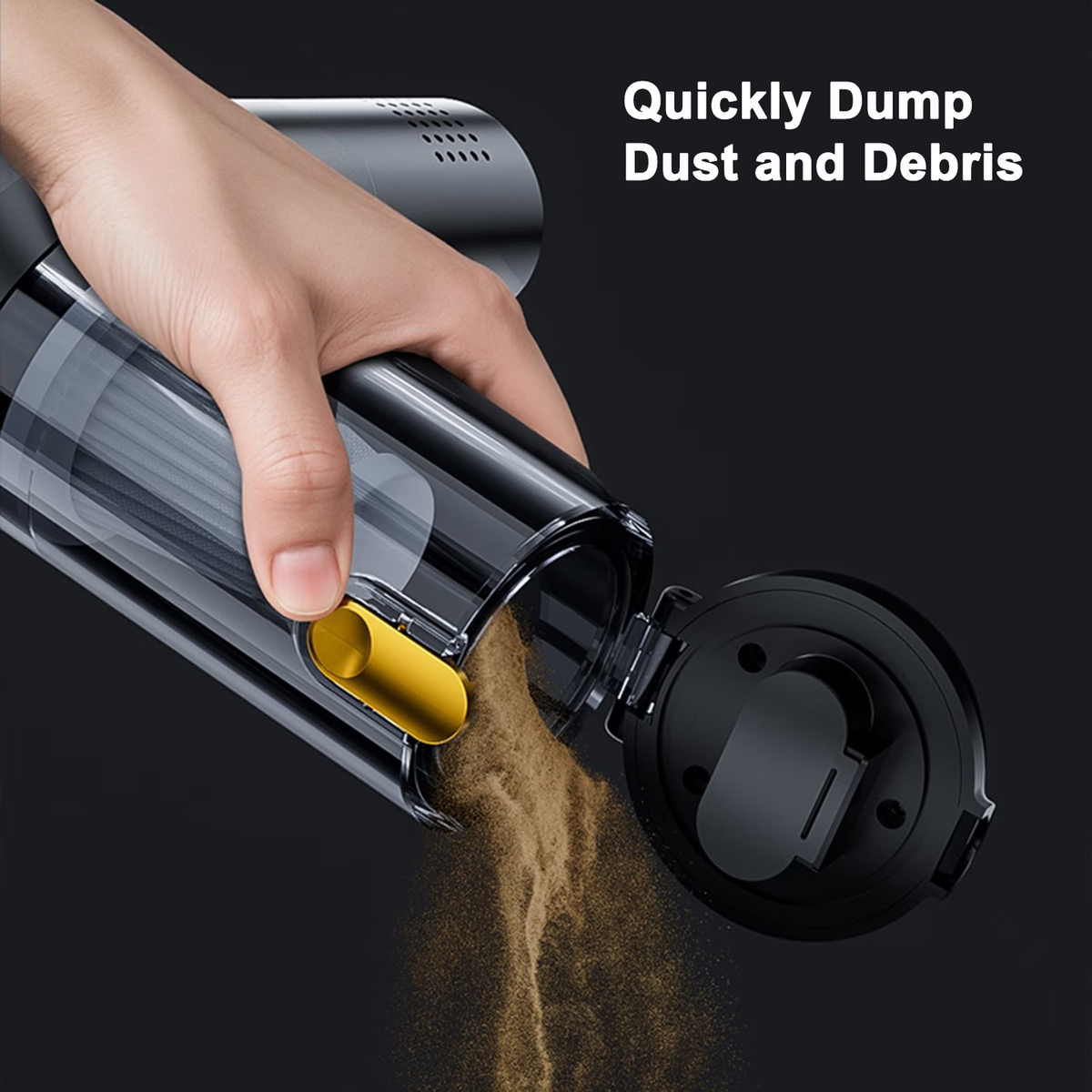 2026 NEW 20000Pa Powerful Handheld Vacuum Cleaner Battery, 4in 1 Lightweight Vacuum Blower & Vacuum Cleaner, LED Display, USB Rechargeable Mini Vacuum Cleaner for Car, Home & Pet Hair Cleaning, Equipped with Cleaning Hoses