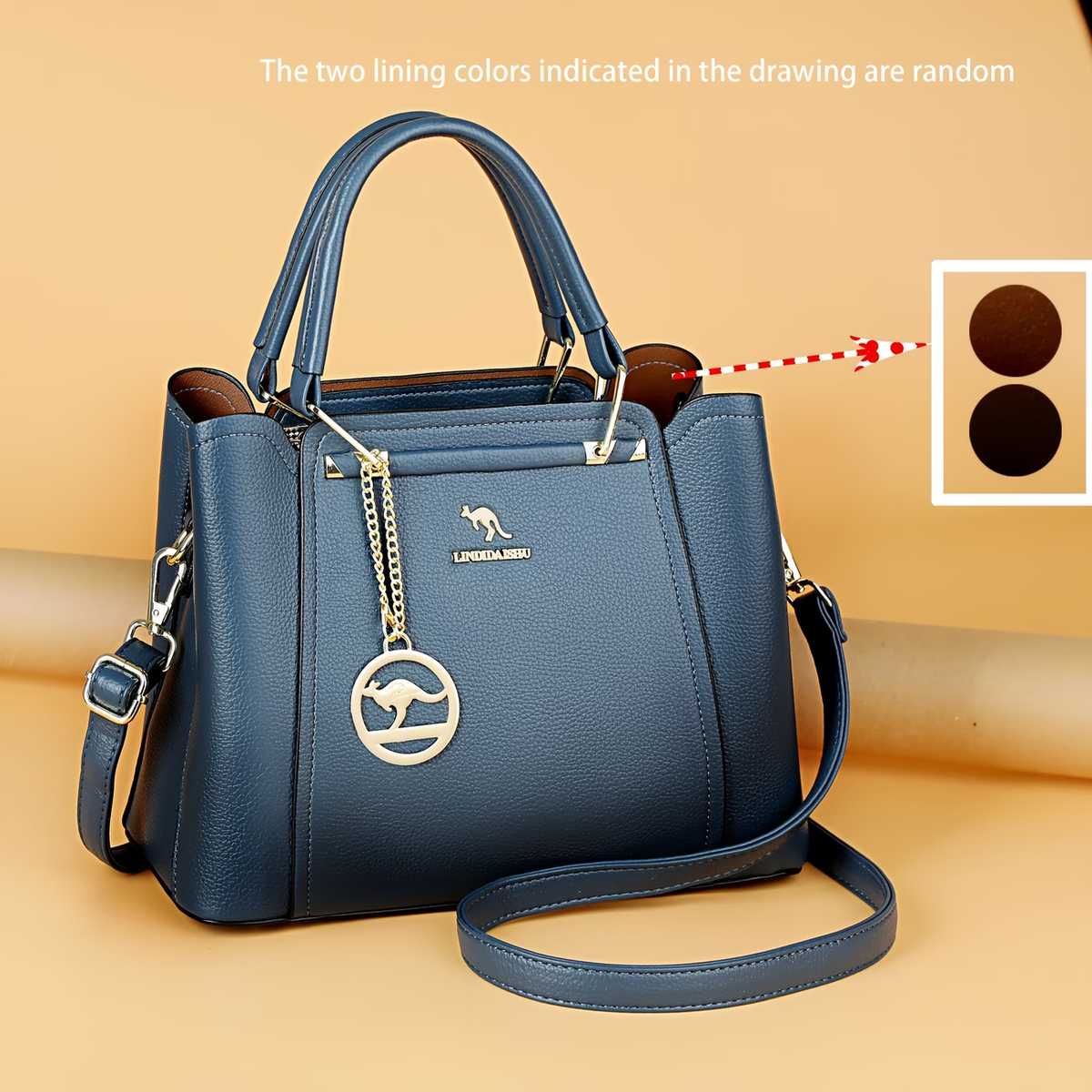 Single-Shoulder Women'S Bag 2025 New Style Tote Middle-Aged Handbag Versatile Elegant And Fashionable Mom Crossbody Bag
