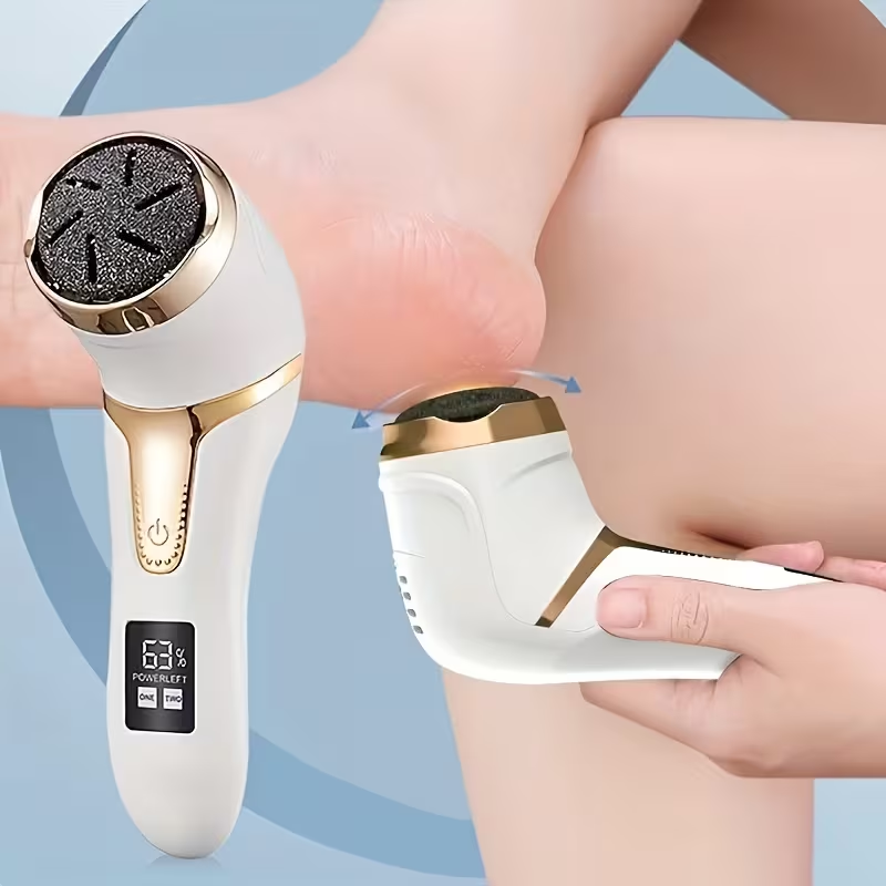 Electric Remover Rechargeable Portable Foot File with - Professional Electronic Pedi for Dead, Hard Cracked Skin Feet & Hands, Killer Device Suitable for & Travel, Ideal Foot Care Gift ，for toenail& foot clean