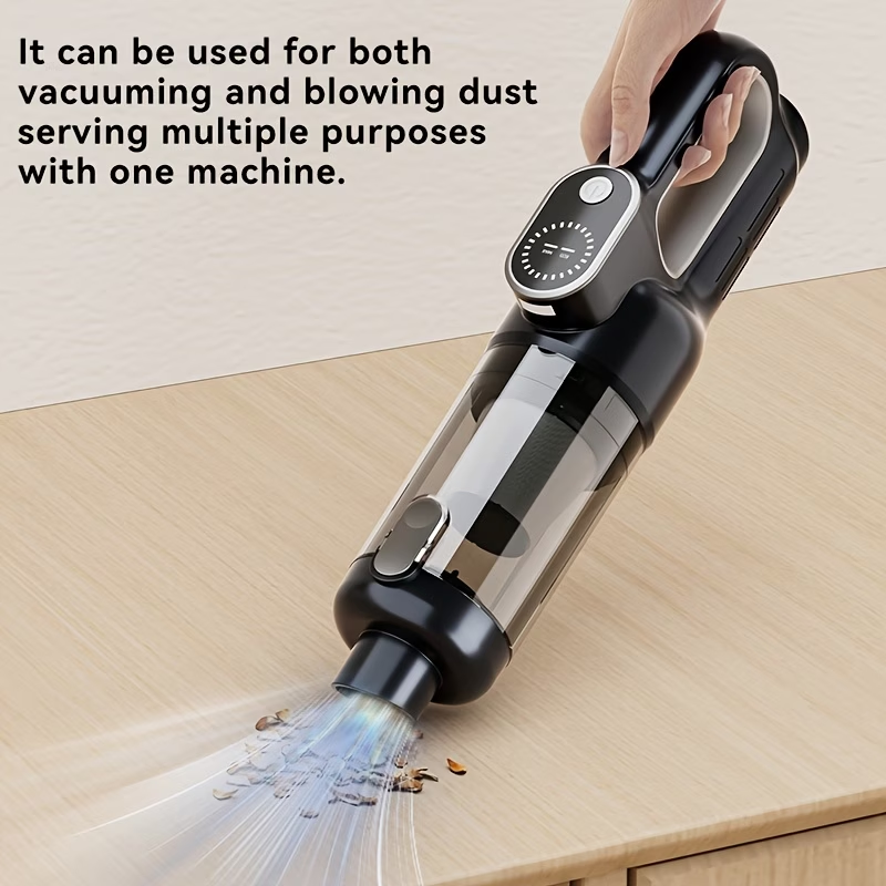 Car Vacuum Cleaner with Super Powerful Suction, Rechargeable Handheld Large Power Cordless Vacuum Suitable for Home and Auto Use