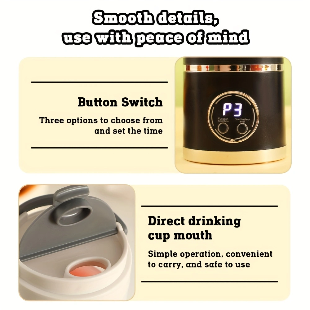 Multifunctional electric juicer cup, digital display juicer, portable rechargeable mini juicer cup