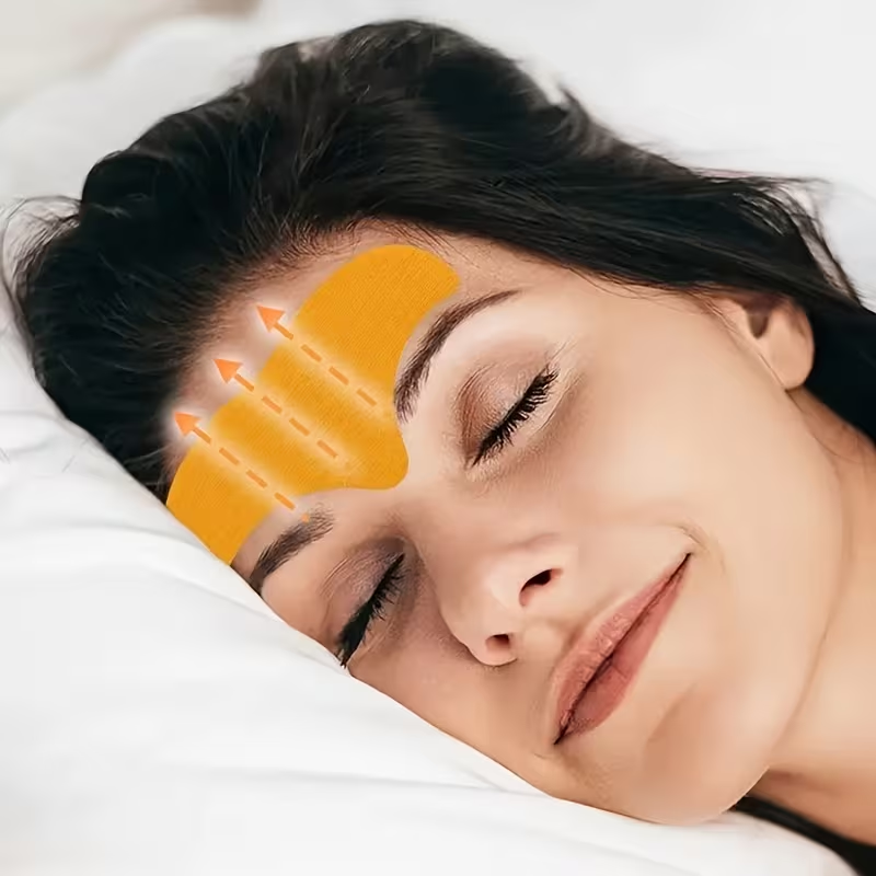 10pcs Forehead and Eye Wrinkle Smoothing Patches - Solution, Smooth, Younger Skin