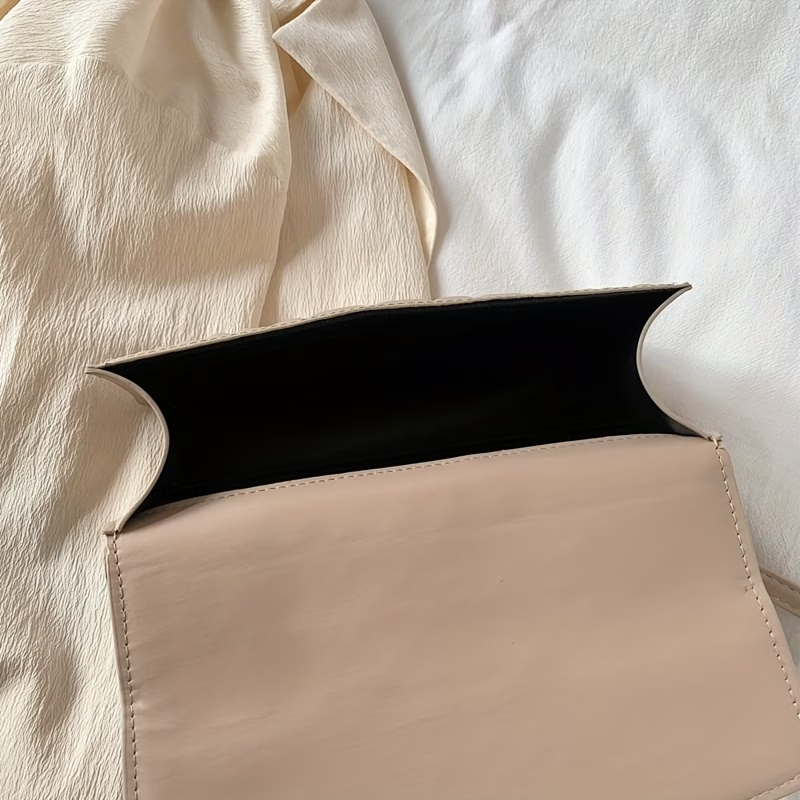 Pleated Embossed Handbag Crossbody Square Bag