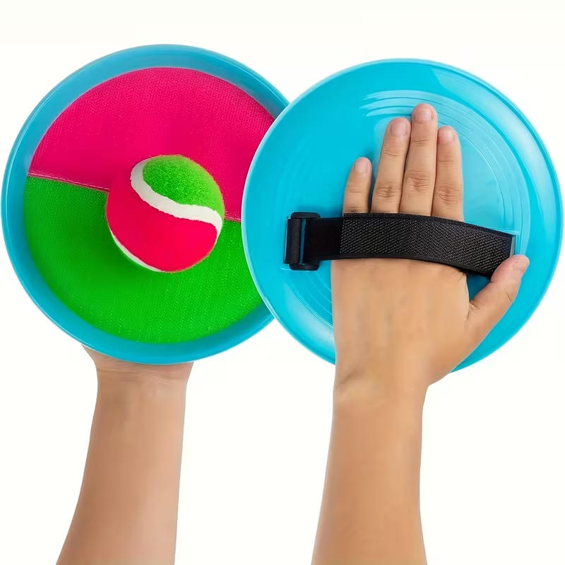 Shun Fei Kids Outdoor Sports Ball Toy - Toss & Catch Game with 2 Rackets & & Pink High-Index Plastic, Durable Backyard Beach Toy for Family Fun, Easter Gift for Kids & Adults, Outdoor Play, Playful Design, Sturdy Construction