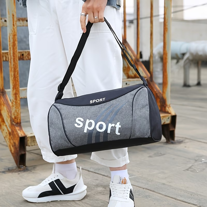 Lightweight and Minimalist Small Bag, Trendy Men's Nylon Letter-Print Shoulder Crossbody Backpack for Outdoor Travel and Storage, Travel Luggage Bag