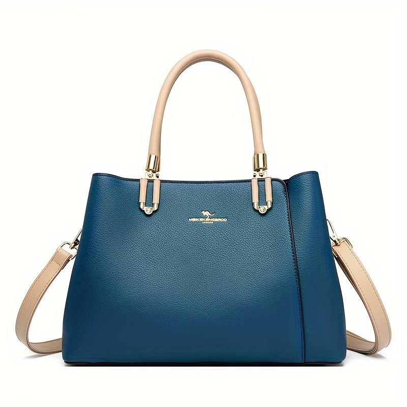 Ladies' Handbag, Fashionable Large-Capacity Elegant Commuter Bag with Detachable and Adjustable Shoulder Strap, Can Be Worn as a Shoulder or Crossbody Bag