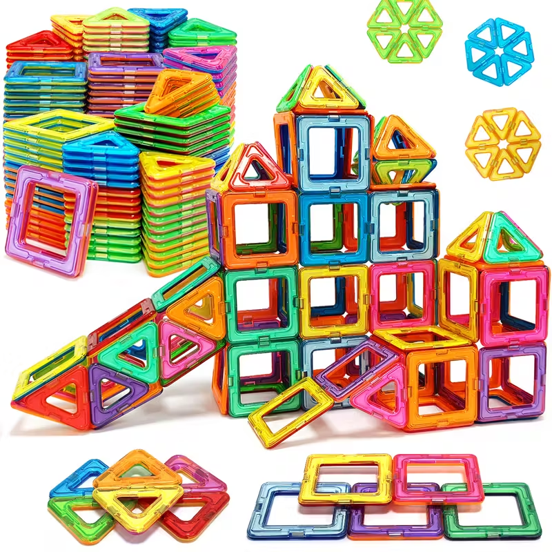 Magnetic Building Blocks Set for Kids - 30/65pcs, Stem Educational Construction Toy, Abs Material, Large Size, Creative Learning Gift for Children Random Color/Style