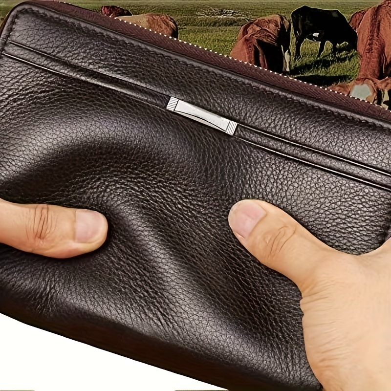 Men's Business Long Wallet, Large Clutch Bag Handbag, Mobile Phone Bag, Gift For Men