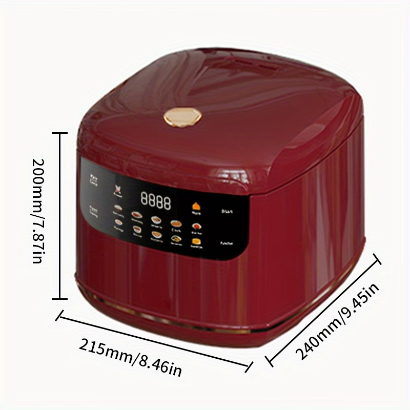 Compact 67.63oz Electric for Rice Cooker And Steamer, Ideal for Travel, Featuring a Multifunctional Design for Cooking for Rice, Porridge, And Soup. It Includes a 24-Hour Timer And a Keep-Warm Function, with a Nonstick Pot, Perfect for Dorms, Homes, Rvs