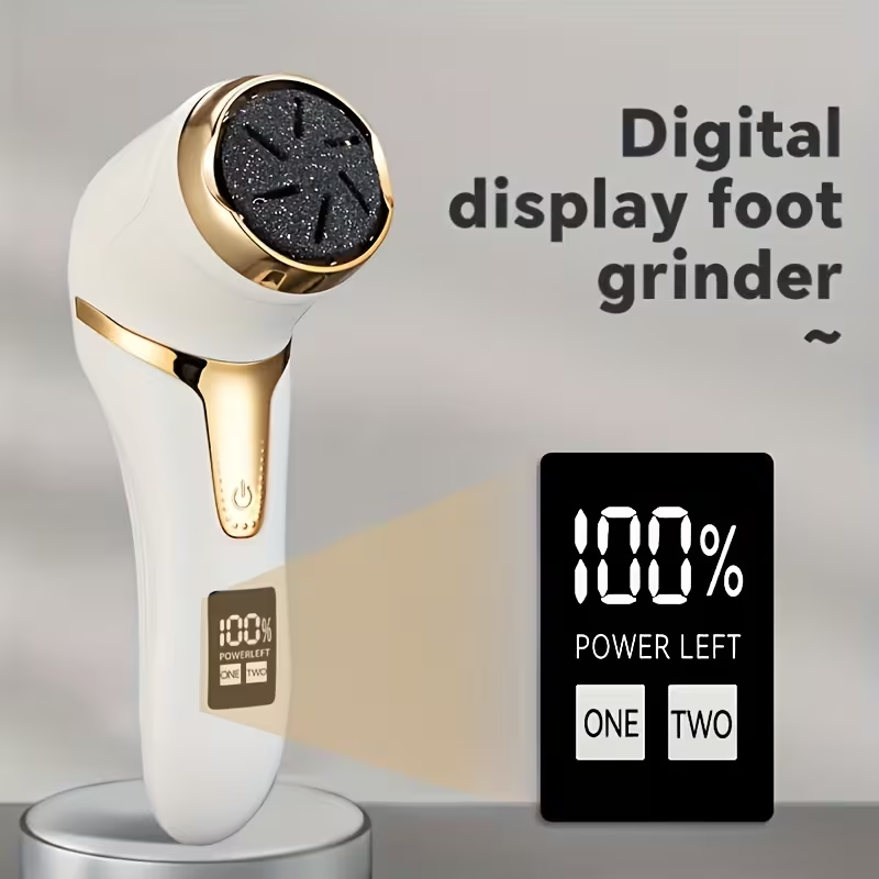 Electric Remover Rechargeable Portable Foot File with - Professional Electronic Pedi for Dead, Hard Cracked Skin Feet & Hands, Killer Device Suitable for & Travel, Ideal Foot Care Gift ，for toenail& foot clean