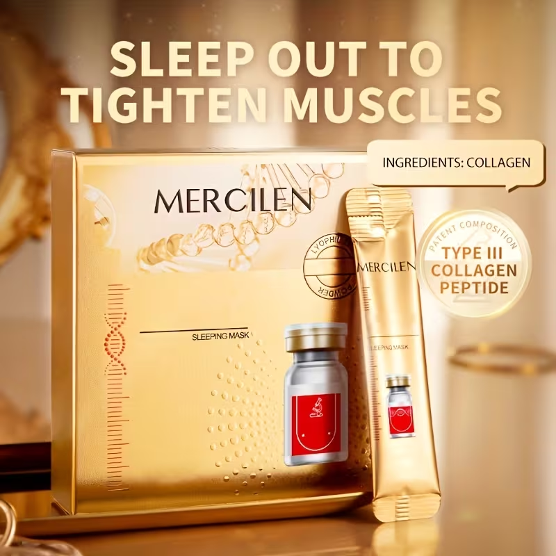 Mengxilan Type III Collagen Hydrating Moisturizing Sleeping Maskx20 Sachets